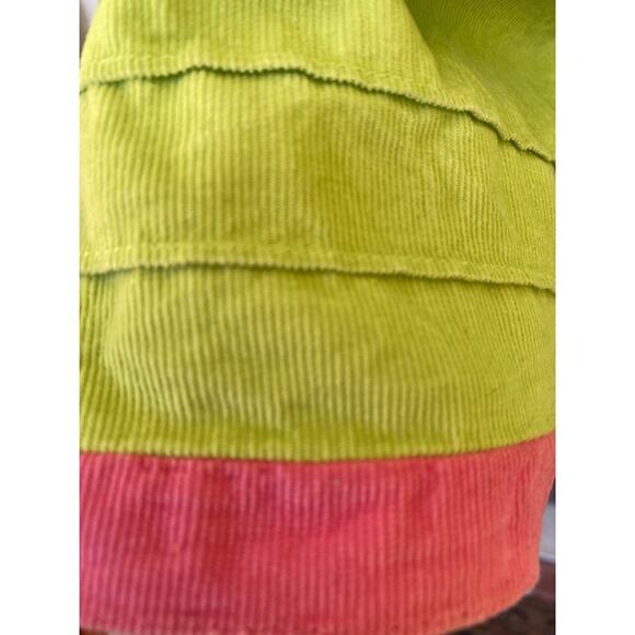 ANAVINI LT GREEN CORDUROY Christmas Trees Corduroy SMOCKED DRESS Size 6X - Picture 6 of 6